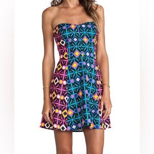 Revolve Mara Hoffman Trickster Strapless Quilted Mini Dress